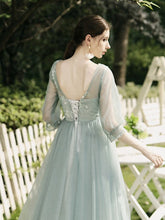 Grünes Temperament Abendkleid Brautjungfernkleid